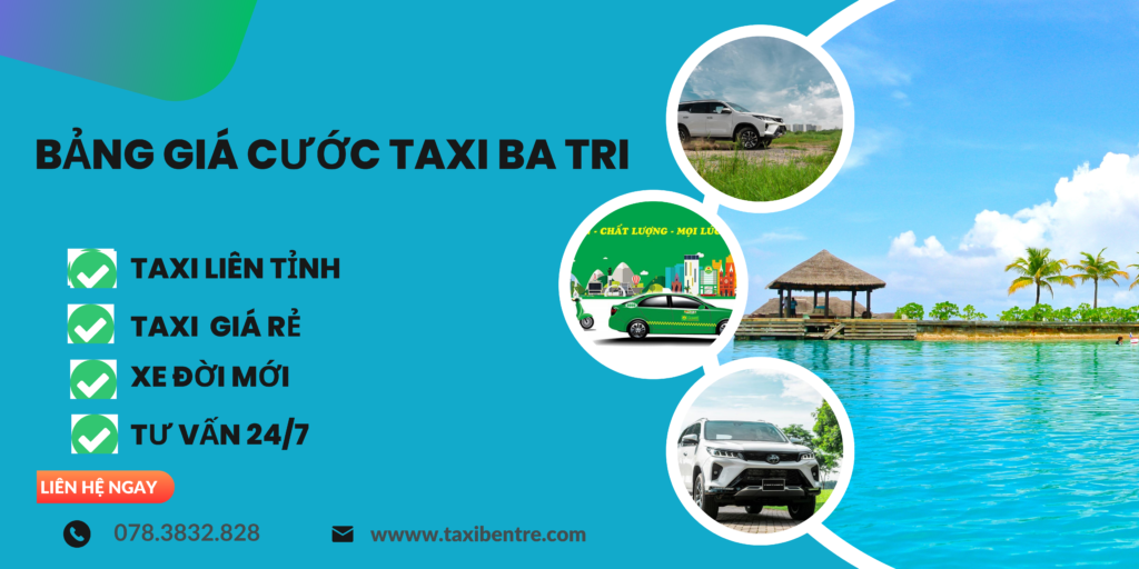 bảng giá cước taxi ba tri